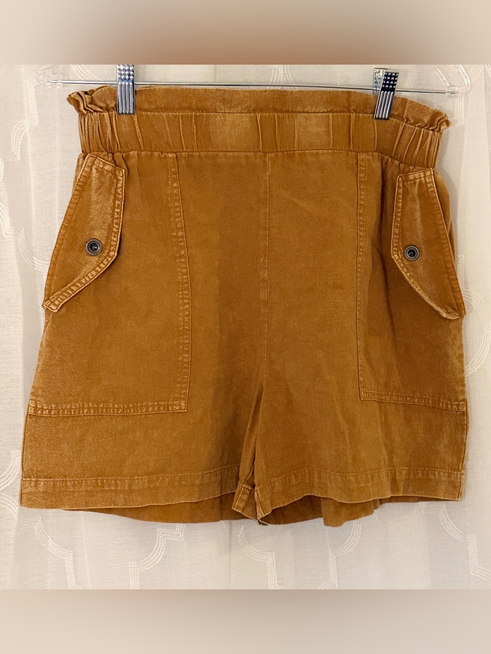 Jane and Delancey Rust High Waisted Shorts | Size Small - Picture 3 of 7